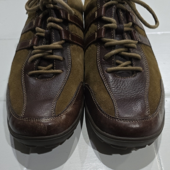 Cole Haan Brown Leather and Suede Sneakers - Picture 4 of 5